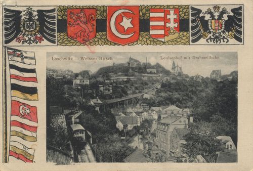 Loschwitz, Louisenhof mit Drahtseilbahn