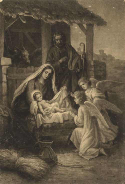 Heilige Familie mit Engeln