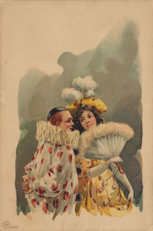 Harlekin und Dame