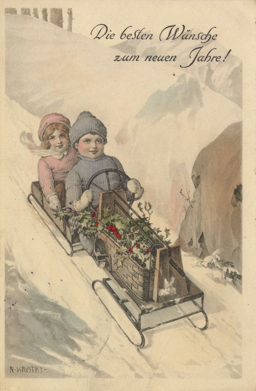 Kinderpaar (Neujahrsgr��e)
