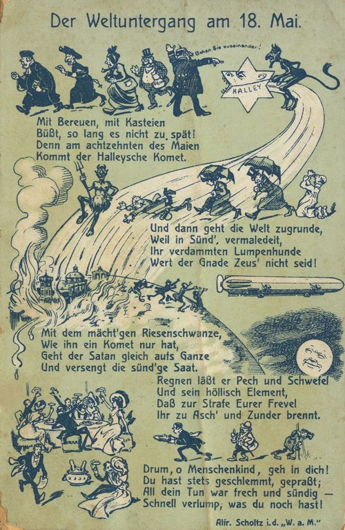 Weltuntergang, Halleyscher Komet