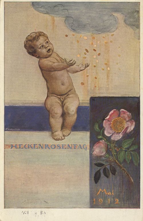 1912 (Heckenrosentag im Mai )