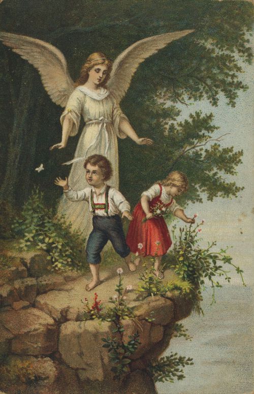 Kinder am Abhang