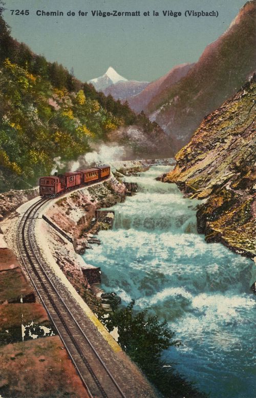 Eisenbahn Vi�ge-Zermatt und Vispbach