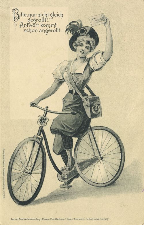 Brieftr�gerin ('Bitte, nur nicht gleich gegrollt...')