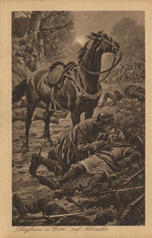 ''Siegfried! O Gott!' rief Albrecht'