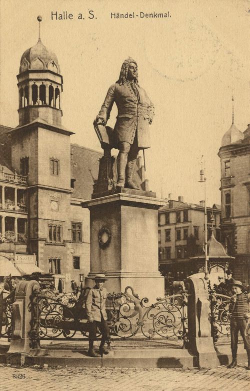 Halle (Saale), H�ndeldenkmal