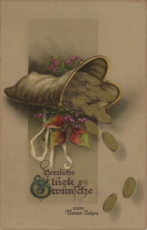 Neujahrsgr��e (Geldbeutel)