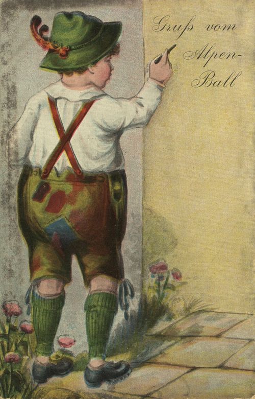 'Gru� vom Alpenball'