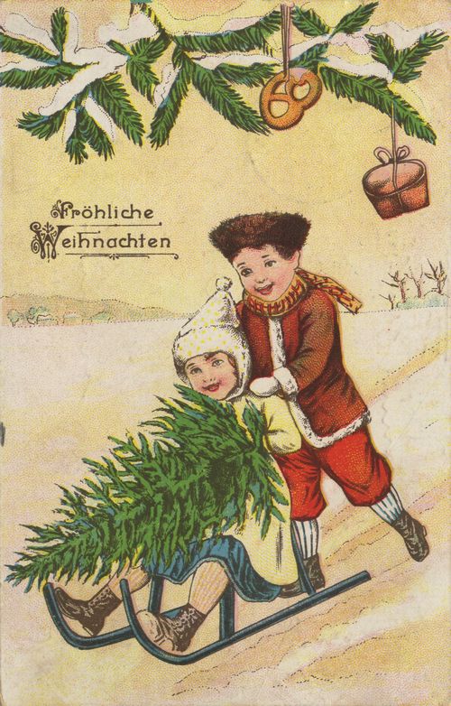 Mit Weihnachtsbaum