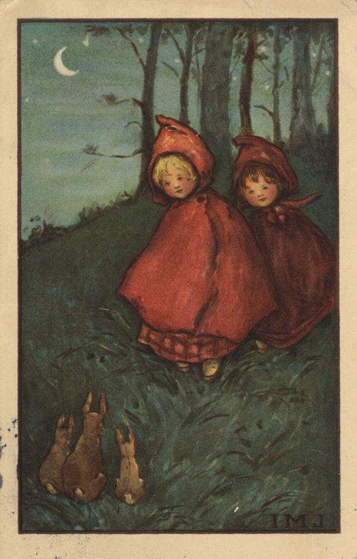 Begegnung mit Hasen in der Nacht
