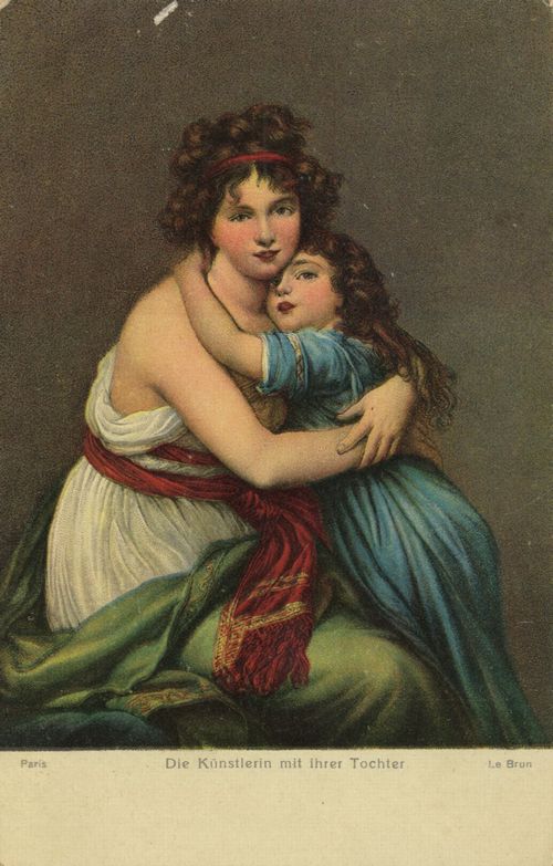 Vigee-Le Brun, Die K�nstlerin mit ihrer Tochter