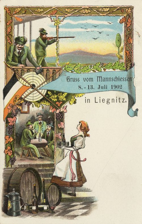 Mannschiessen 1902 in Liegnitz
