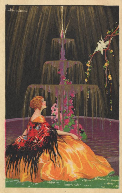 Dame am Brunnen II