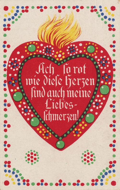 Ach so rot wie diese Herzen...