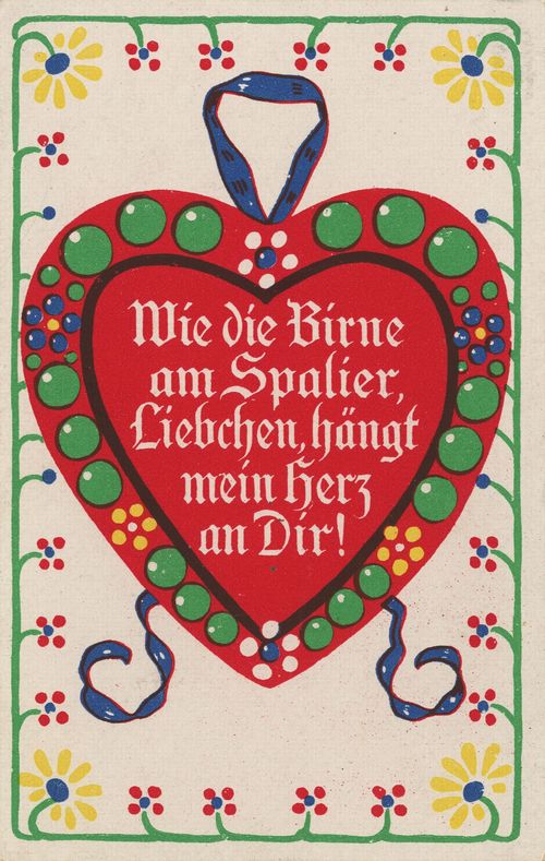 Wie die Birne am Spalier...