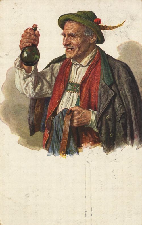 Greis in Tracht