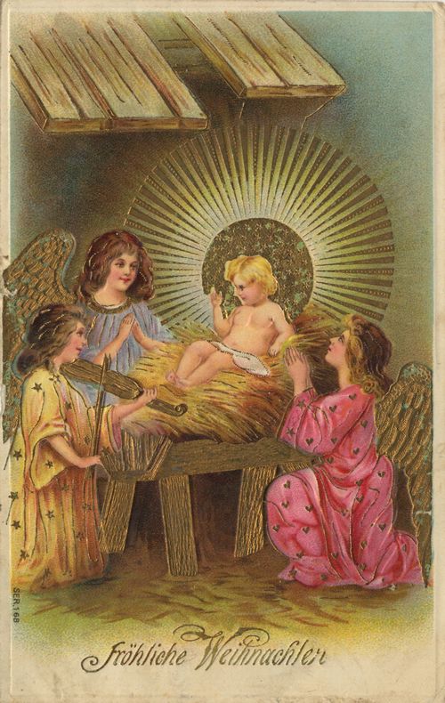 Engel musizieren f�r das Christkind