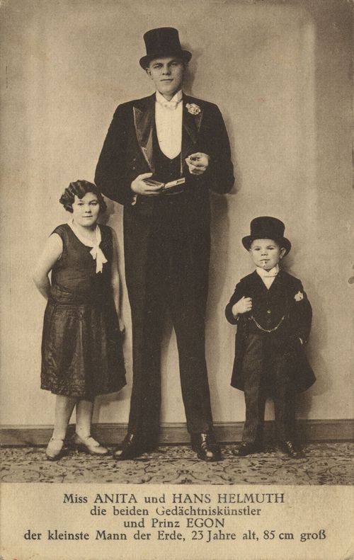 Prinz Egon mit den Ged�chtnisk�nstlern Miss Anita und Hans Helmuth