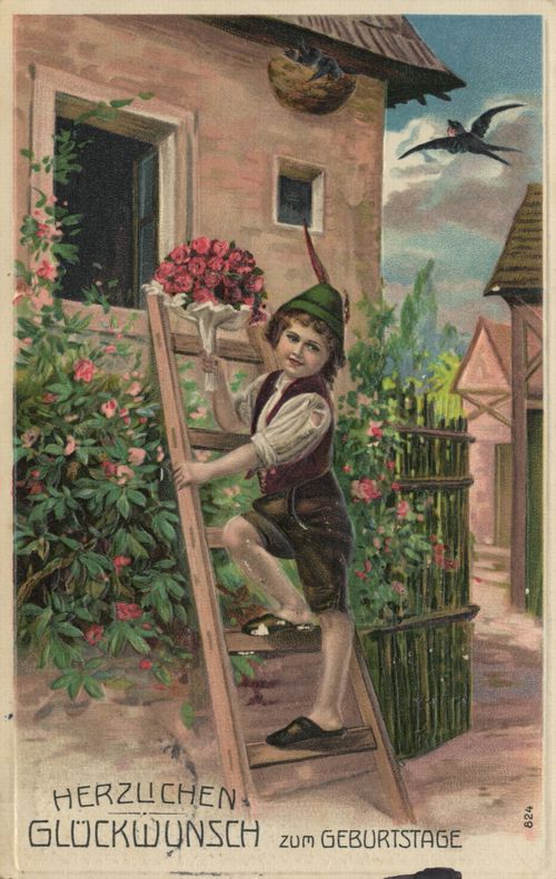 Kind mit Blumen
