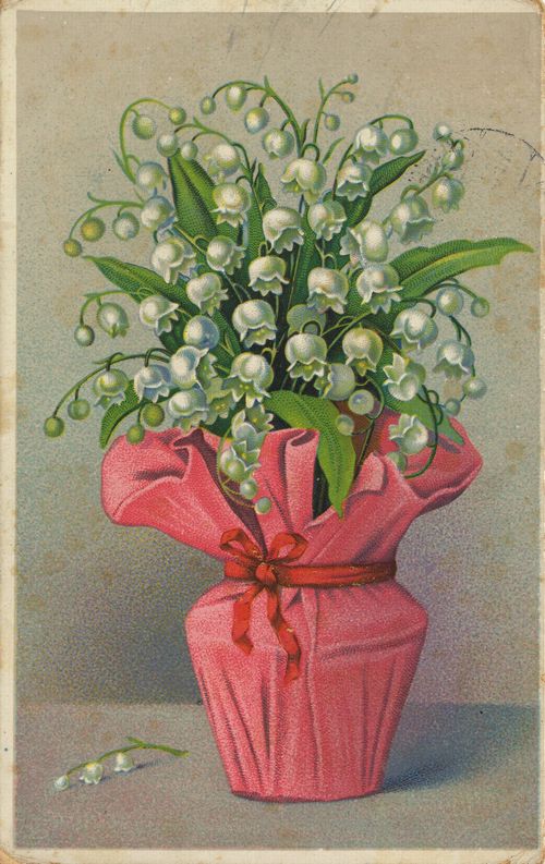 Rot verpackte Vase