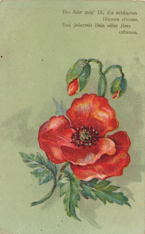 'Das Jahr m�g' Dir die sch�nsten Blumen streuen...'
