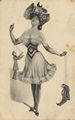 Frau mit 2 Hampelm�nnern