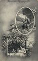 Photo-Einsatzbild (Soldatenportrait), 'Herzliche Pfingstgr��e'