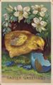 Mit blauer Eierschale und Marienk�fer