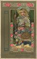 M�dchen mit Blumenkorb