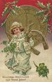 Neujahrsgr��e (Kind und Hufeisen)