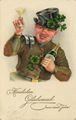 Schornsteinfeger mit Sektglas
