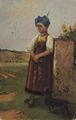 B�uerin mit Dackel