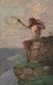Loreley, die mit ihren Haaren lockt