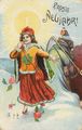 M�dchen und vorbeiziehender Chronos
