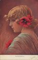 M�dchen mit Klatschmohn im Haar