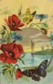 Mohn vor Landschaft