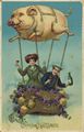 Neujahrsgr��e (Schwein als Ballon)