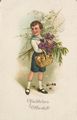 Junge mit K�ckenkorb