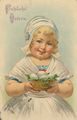 M�dchen mit Eierkorb