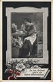 Photo-Einsatzbild (Frauenportrait), 'In der Heimat gibt's ein liebes Wiedersehen!'