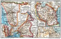 Deutsche Kolonien. I. (Karten) 1. Deutsch-S�dwestafrika. 2. Togo. 3. Kamerun. 4. Deutsch-Ostafrika.