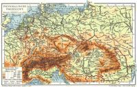 Mitteleuropa. I. (Karte) Physikalische �bersicht.