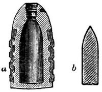 1131. Mantelgescho�: a f�r Gesch�tze (Granate); b f�r Handfeuerwaffen.