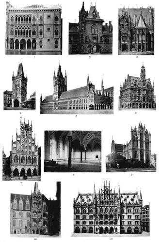 Gotik. II. 1. Palast C� Doro zu Venedig (15. Jahrh.). 2. Haus des Jacques Coeur zu Bourges (15. ...