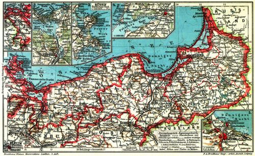 Ostpreu�en, Westpreu�en und Pommern I. (Karten)