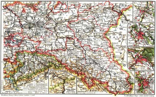 Provinzen Brandenburg, Posen, Schlesien und K�nigreich Sachsen. I. (Karten)
