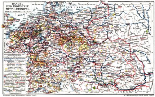 Handel, Industrie und Landwirtschaft. I. (Karte)