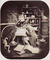 Krone, Hermann: »Beim Astrologen«  Atelierinszenierung mit Herrn Rehahn einem Dresdner »Original«