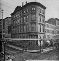 Amerikanischer Photograph um 1869: Erste Hochbahn